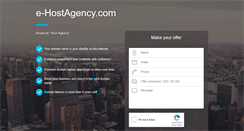 Desktop Screenshot of e-hostagency.com